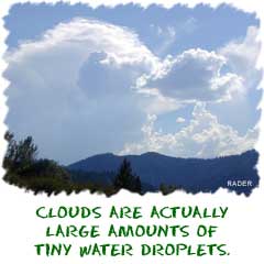Clouds are water vapor