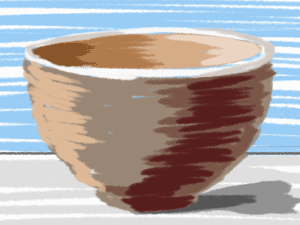 Cartoon image of ceramic bowl.